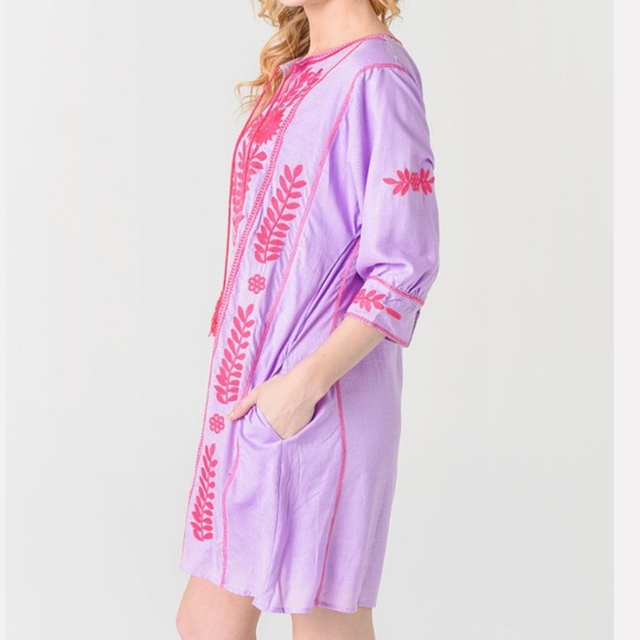 J. Marie Kennedy Embroidered Dress - Picture 9 of 11